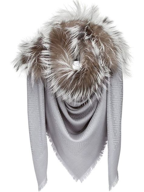 fendi scarf malaysia|Fendi scarf with fur trim.